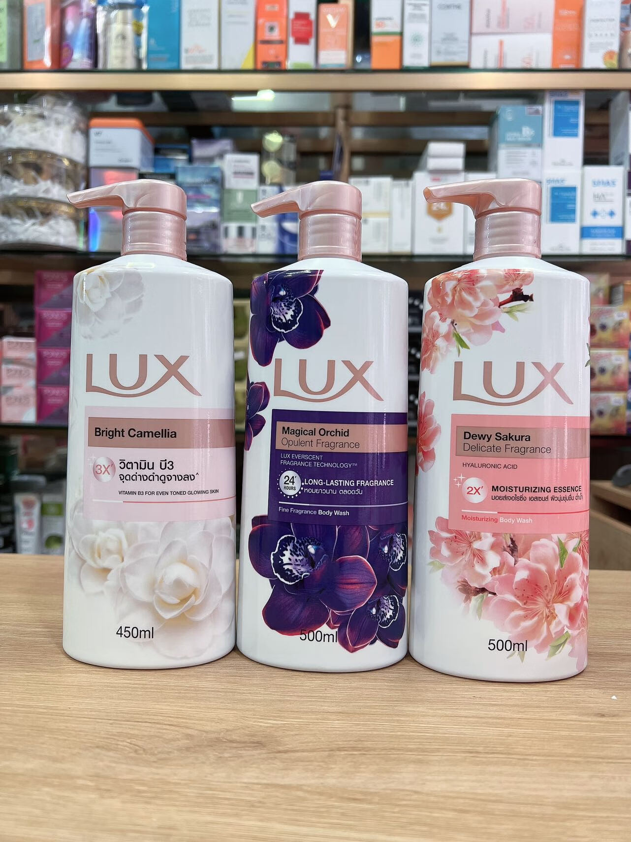 黄辅堂泰国力士沐浴露植物精油香氛幽莲魅肤500ml沐浴露 紫色紫罗兰