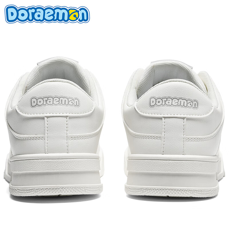 哆啦A梦男鞋板鞋男春夏新款经典百搭鞋子男防滑耐磨情侣款女鞋运动休闲鞋 复古白 40
