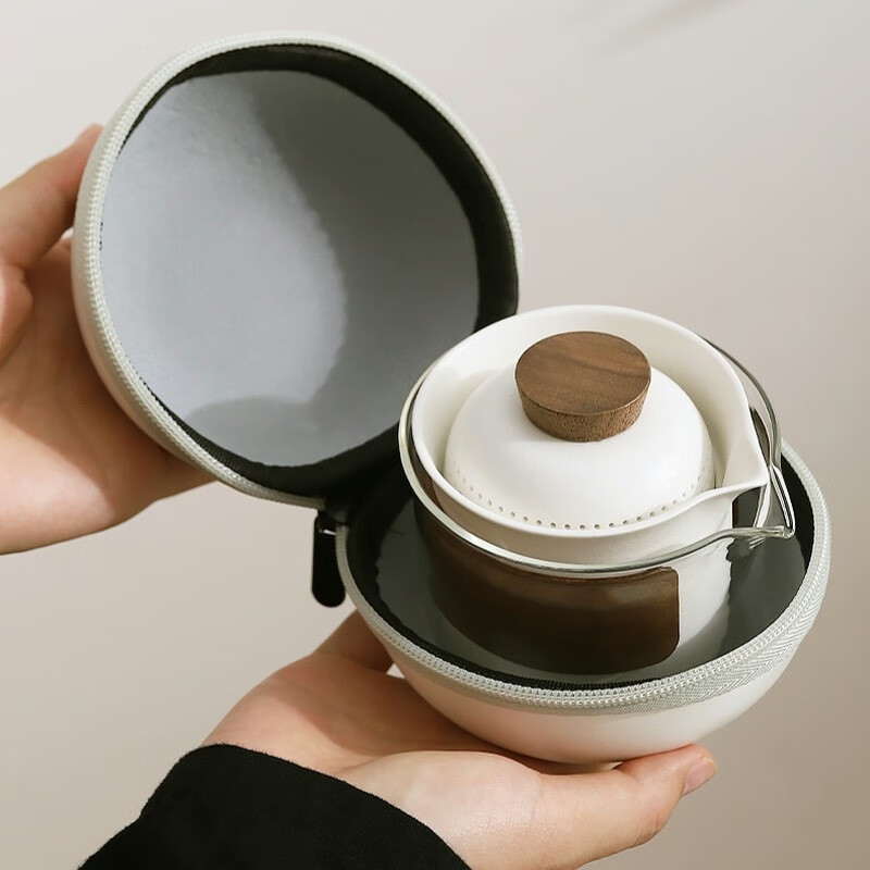 不拙旅行茶具套装便携式户外出差露营茶具快客杯一壶三杯白言启公杯