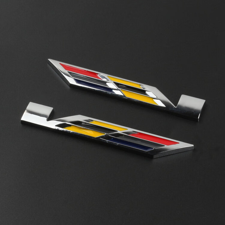 凯熙适用凯迪拉克ct4/5/6 atsl xts xt4/5/6车标改装性能金属车贴v标