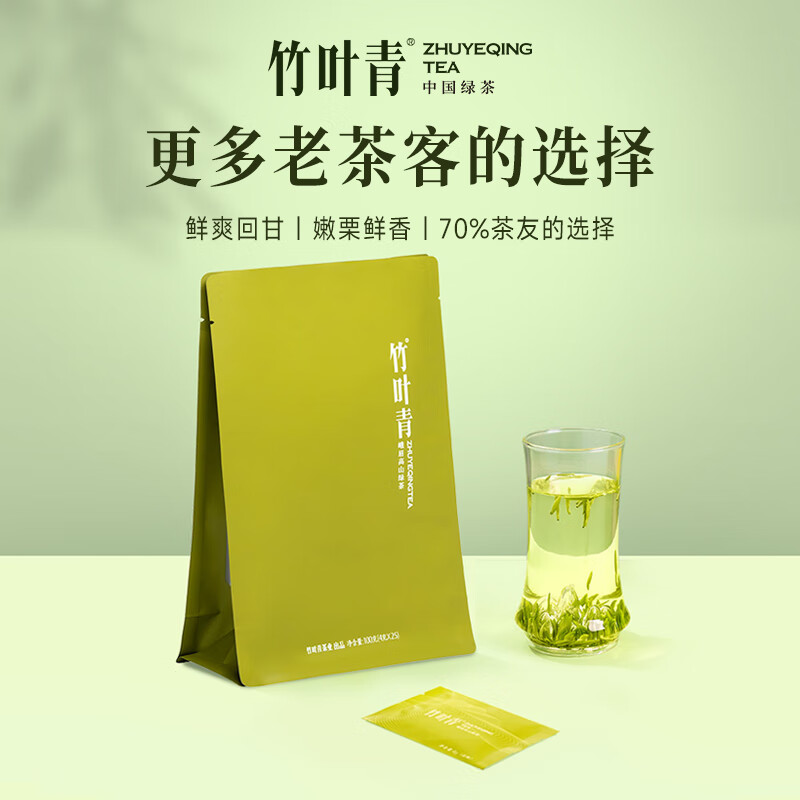 竹叶青绿茶品味 峨眉山茶特级100g 2024明前茶袋装茶叶自己喝14004