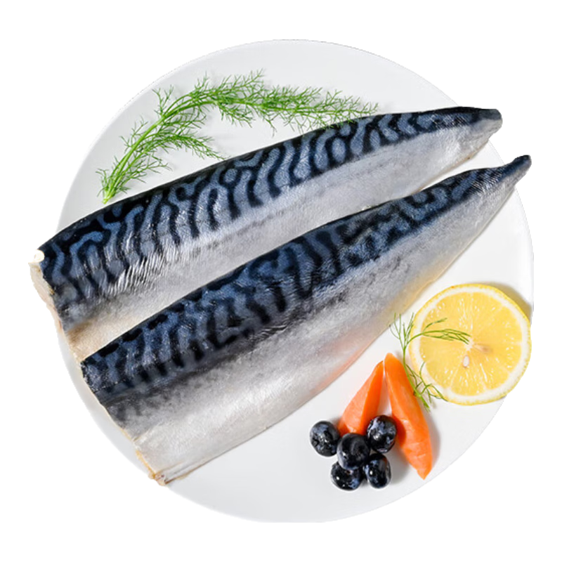 禧美海產(chǎn) 冷凍挪威青花魚片凈重2斤 獨(dú)立包裝3-4袋 去臟日料烤魚 海鮮