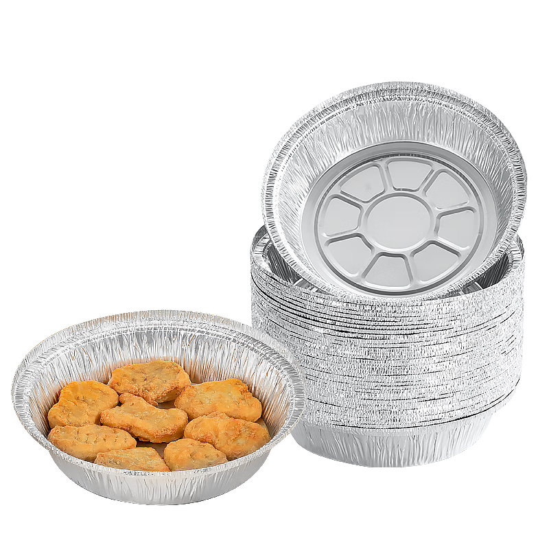 特美居（temeiju）空气炸锅锡纸盘食品级空气炸锅专用纸户外锡纸碗烧烤18.5cm*30只