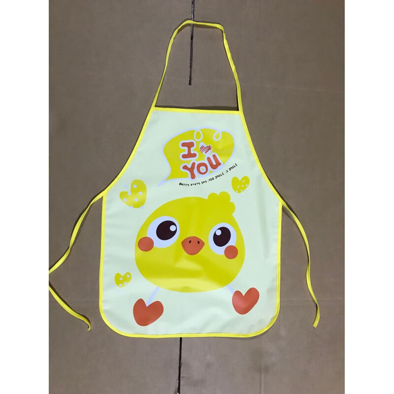 様莺卡通儿童围裙小孩家务围兜宝宝画画围嘴玩耍防水防污防油无袖罩衣