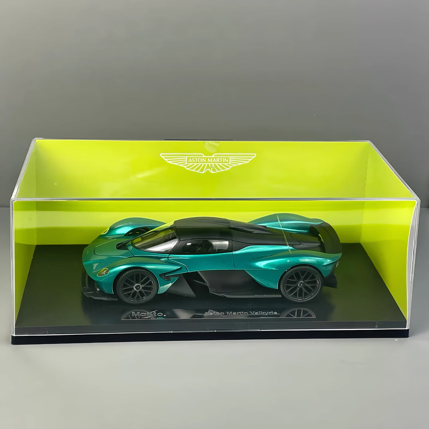 美馳圖美馳圖1:18阿斯頓馬丁女武神Valkyrie車(chē)模高端仿真合金汽車(chē)模型 女武神 綠色 帶亞克力防塵罩