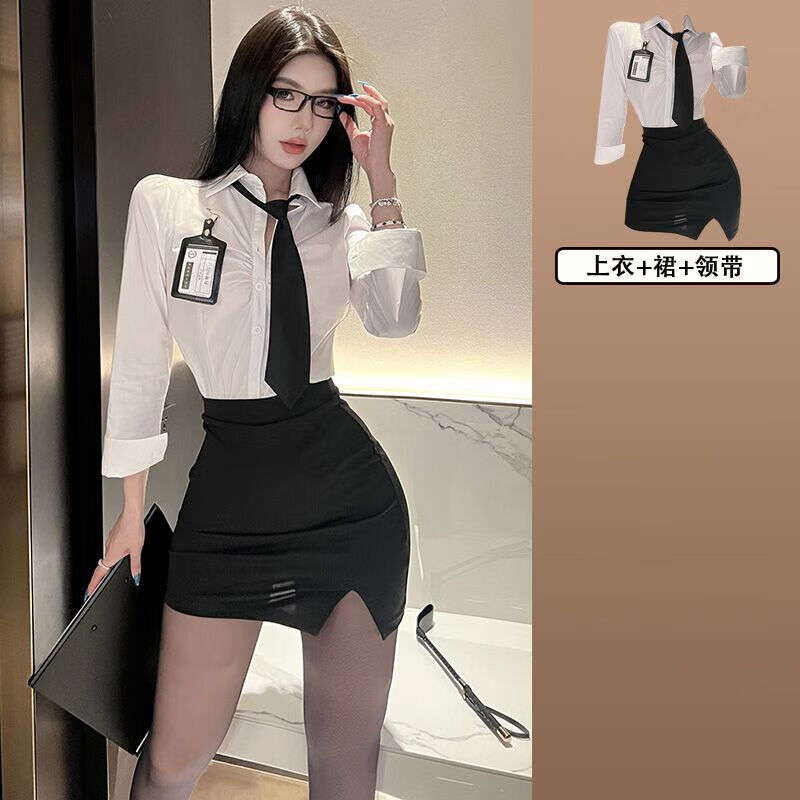 高端情趣内衣教师性感纯欲教师装女激情套装cos制服诱惑麻辣女王ol