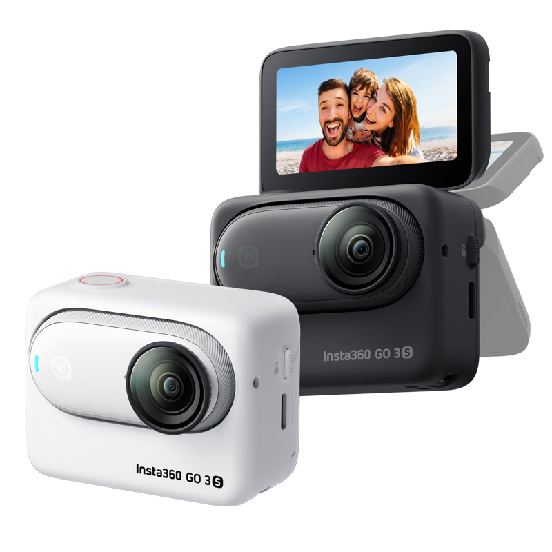 Ӱʯ����Ʒ���С�Insta360 GO3SĴָ���4K��Ƶ go3s�˶��������vlog��Ƶ ���������г����ˮ ��׼��װ 128G�鶯�� �ٷ�����