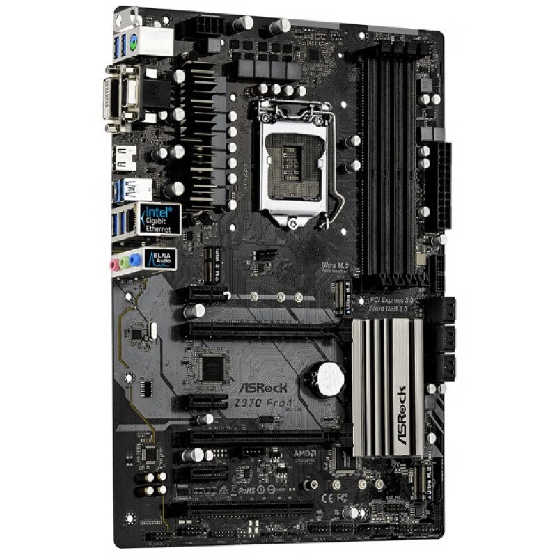 Z370 Pro4 超频Z370主板1151针 DDR4 替Z270 B365 B360 华擎Z370 Pro4 (大板带M.2 WIFI