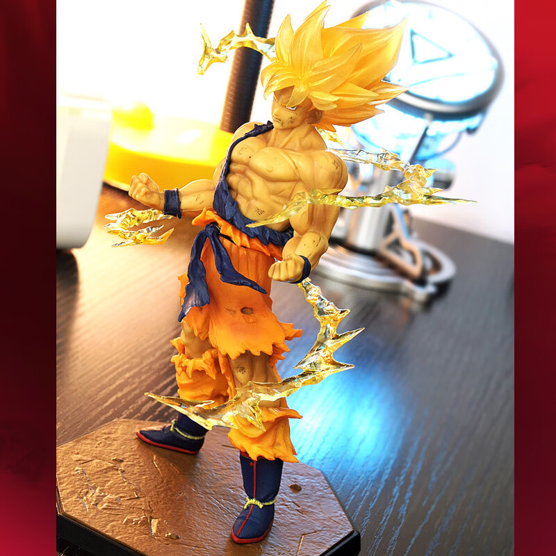 贝木惠(beimuhui)七大号赛亚人战损孙悟空动漫二次元车载桌面摆件