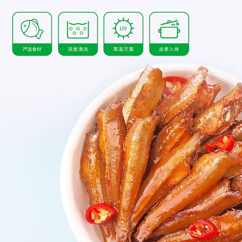 卫龙小鱼干小鱼仔海鲜小零食解馋麻辣味小零食休闲食品小吃 |香辣过瘾