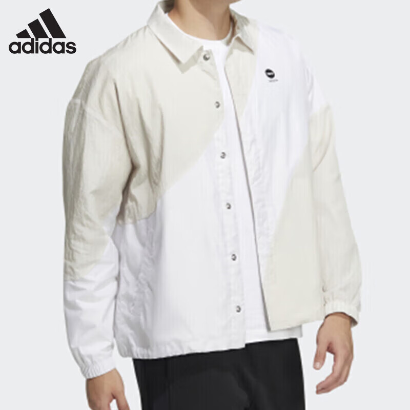 阿迪达斯（adidas）运动健身跑步透气梭织夹克 HM7413 A/L码