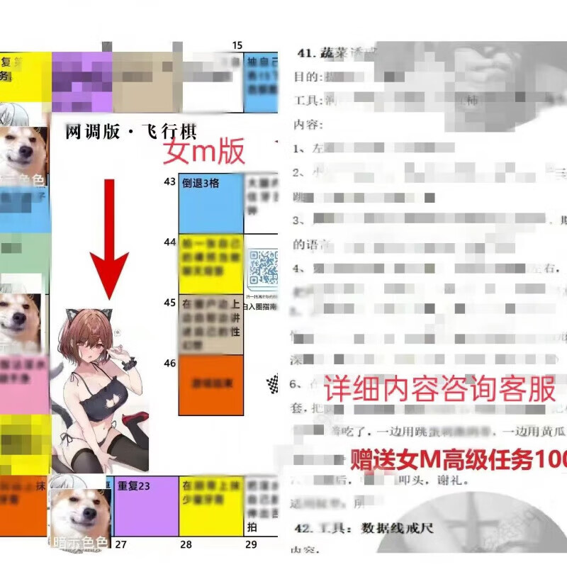 sm飞行棋k9教程调教任务sp版男女情侣夫妻用具情趣成人 女m飞行棋 含