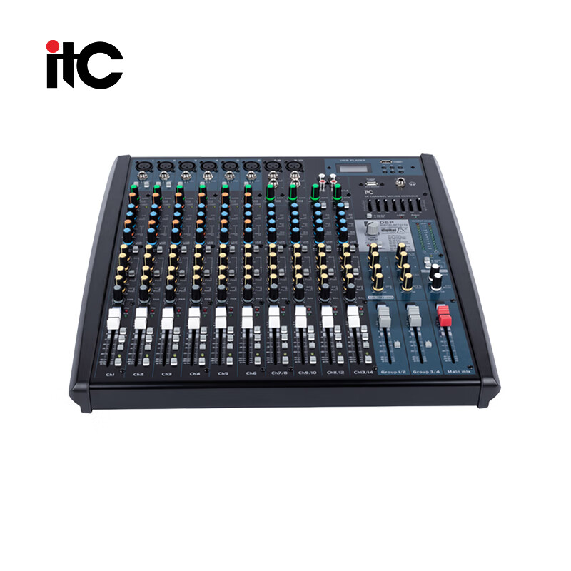 itc会议音视频工程类产品 tf-p14fx-4调音台