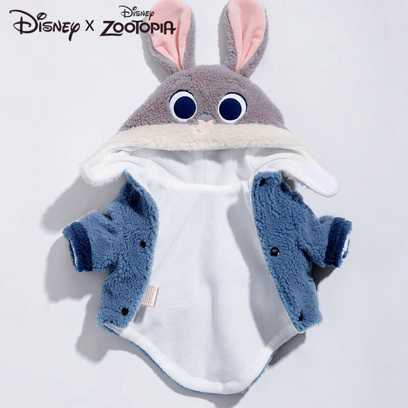 迪士尼朱迪猫狗通用秋冬款小狗泰迪中小型犬比熊柯基宠物冬季保暖猫衣服