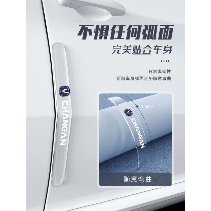 塔克尔适用于2023款深蓝S7长安车门防撞条保护贴防刮装饰汽车用品改装件 深蓝S7[车门防撞条]长款4