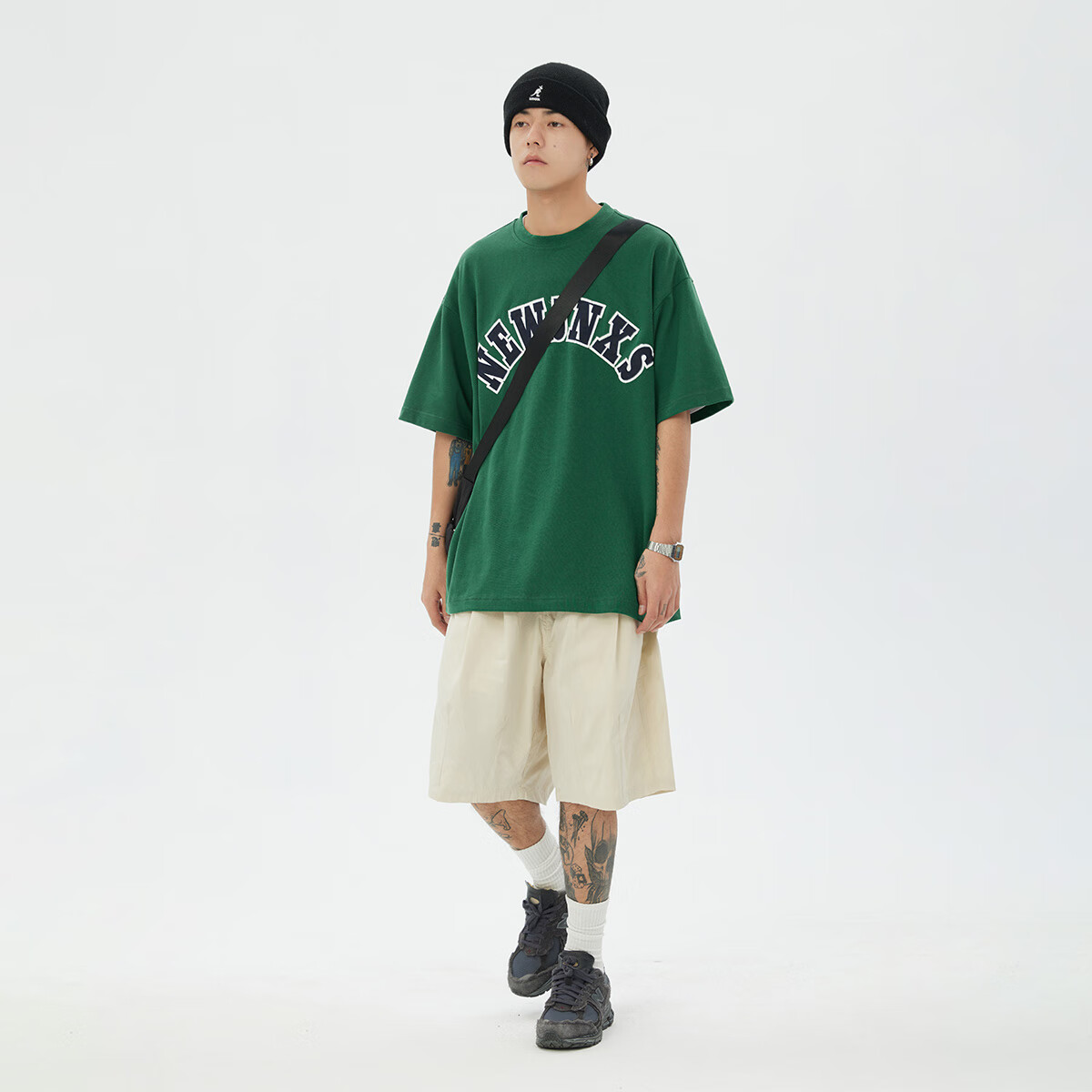 ��������JNXS/���������ļ���Ʒ��ϵ����������LOGO����T���г�����ʽ���� ī��ɫ 2XL