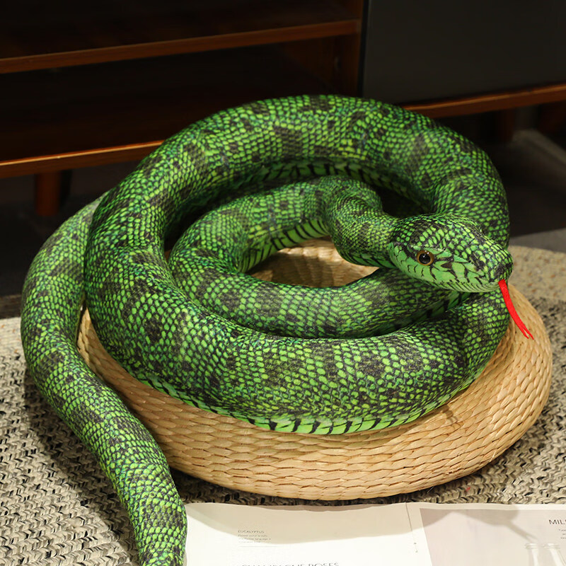 萌糯糯趣味大蟒蛇毛绒玩具抱枕仿真长条枕头男女生儿童恶搞创意动物