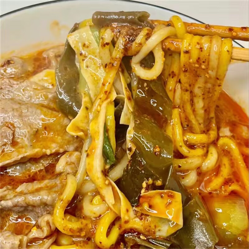 xywlkj便宜大碗东北麻辣烫粘稠玉米面条芝麻酱酸甜口老式黏糊 东北