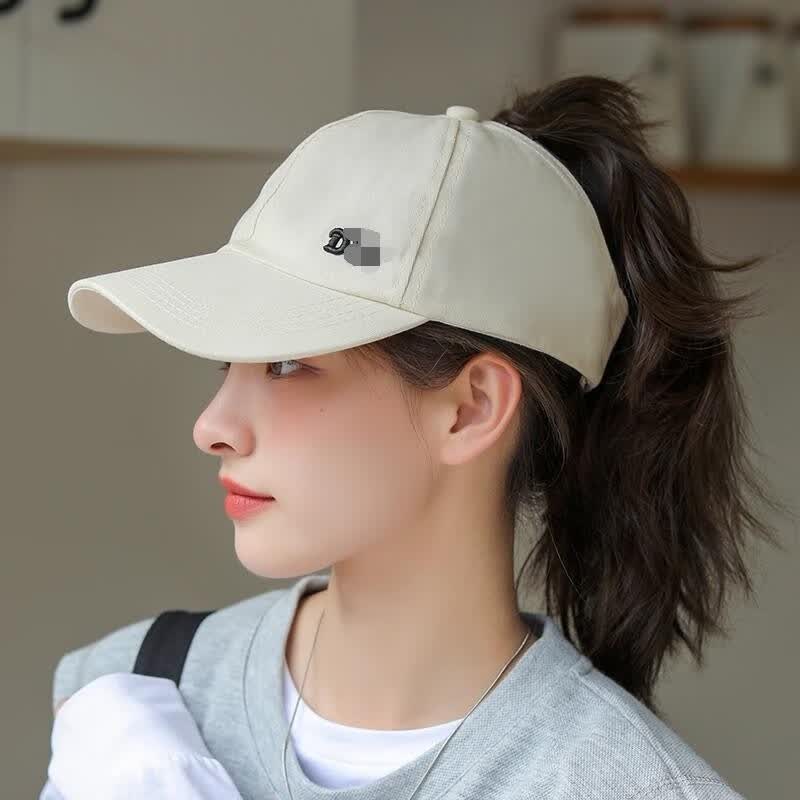 离境天可以扎辫子帽子女露马尾帽子适合扎高马尾的帽子遮阳帽防晒女款