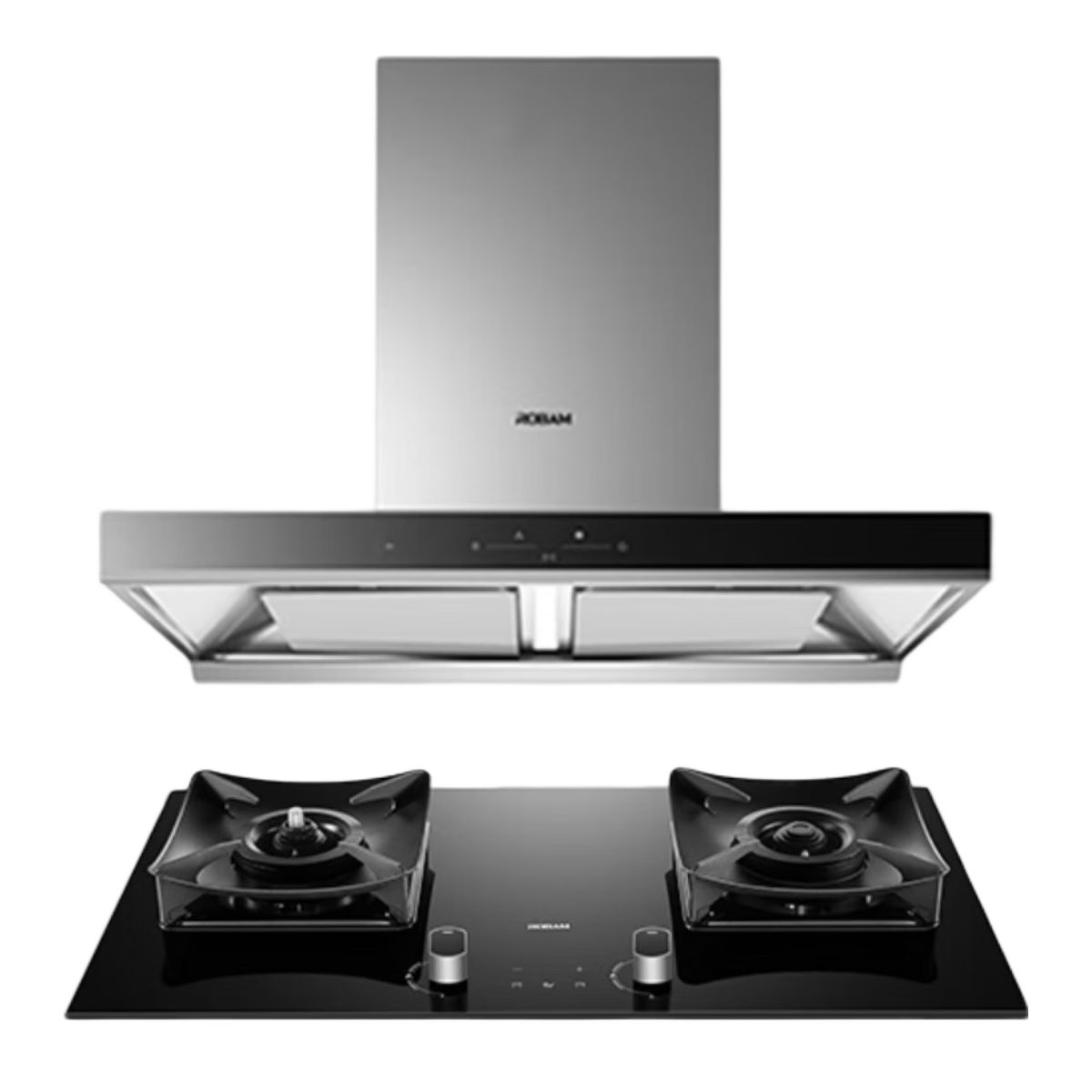 �ϰ壨Robam��˫���ǳ����̻�D1Sŷʽ����˫ǻ��Ƶ����ȼ���������̻������װ60D1S+51B0A(��Ȼ��)����װ��Ʒ��