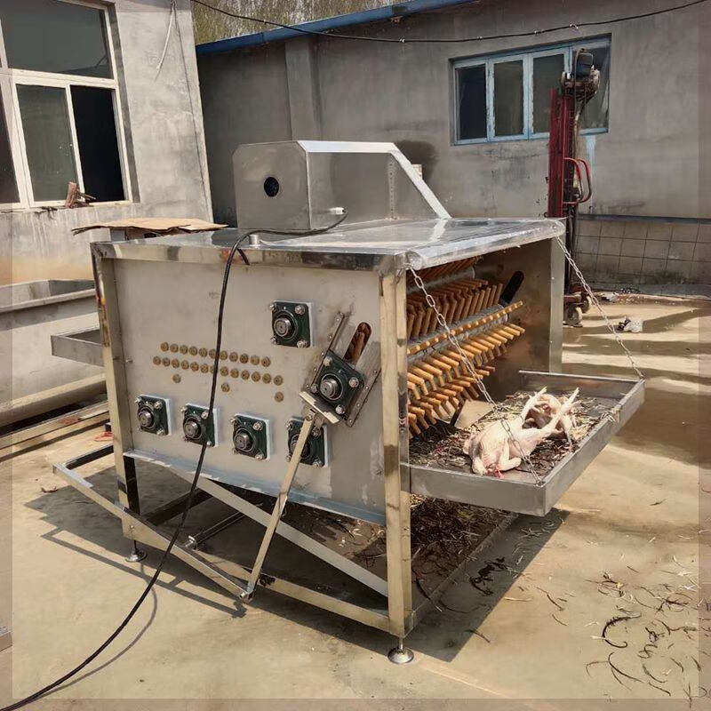 元族小型家禽脱毛机专用全自动鸡鸭拔毛机打毛机器加厚不锈钢坚固耐用