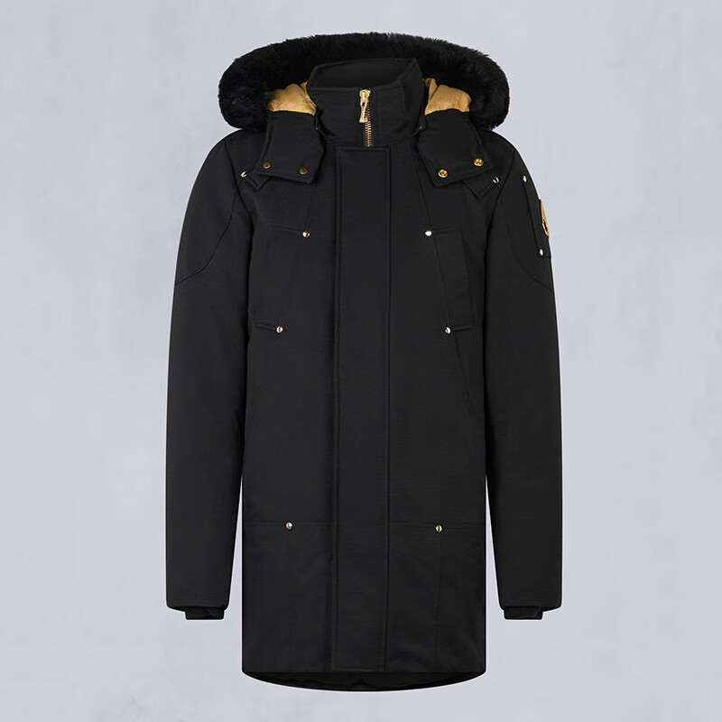 Moose Knuckles GOLD SERIES STAG LAKE防風(fēng)保暖男子派克大衣戶(hù)外高端連帽羽絨服 Black/黑色 S