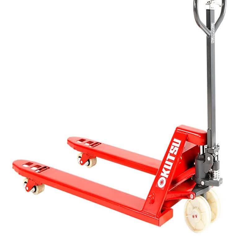 启格奥津手动叉吨搬运车2吨3液压5/7吨工地装卸升降托盘加长定制地牛