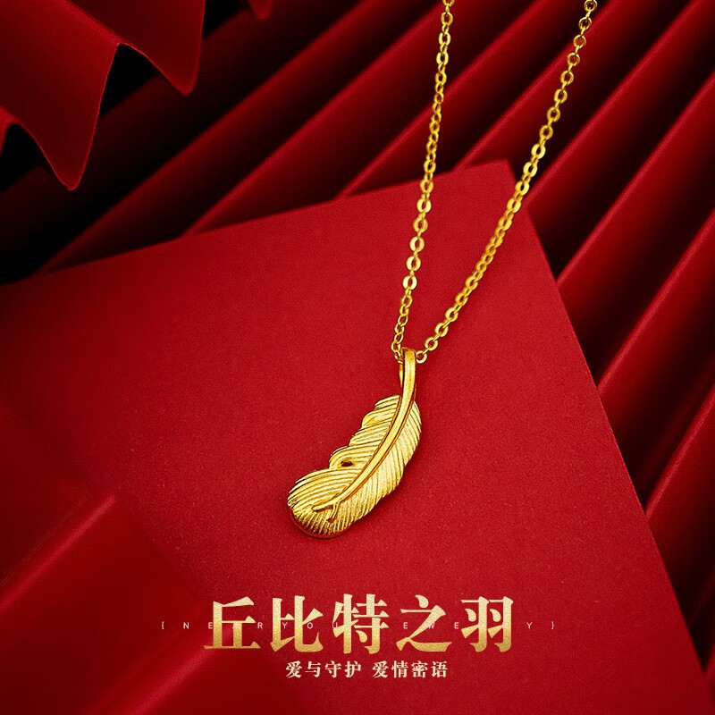 越南沙金项链女黄金足金S999项链结婚首饰生日锁骨链不 福袋项链