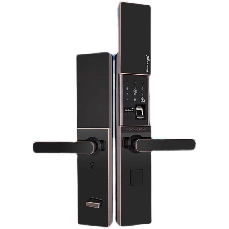 烈豹达科家用电子密码指纹锁自动下滑盖指纹锁s3 黑色