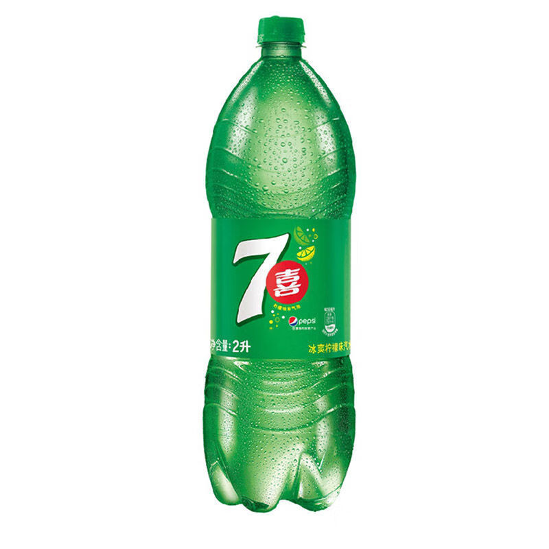百事可乐百事可乐七喜柠檬味汽水2升大瓶装整箱碳酸饮料7喜年货饮品 七喜柠檬味2升*6瓶