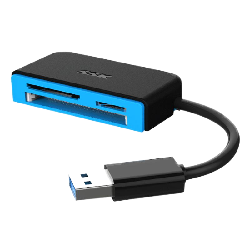 SSK USB/Type-C4.0SD TF CF๦ܶһ ֧г¼ֻ洢ڴ濨 USB3.0 SD/TF/CF SCRM330