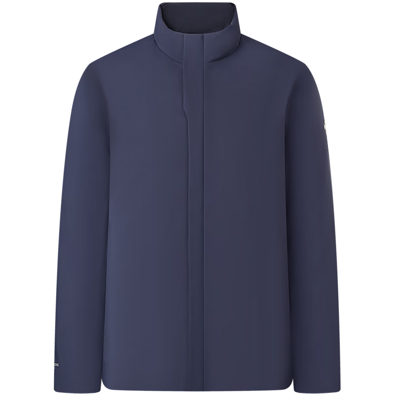 波司登（BOSIDENG）【断码清仓】经典商务轻薄鹅绒羽绒服男短款90绒通勤立领夹克外套 醉梦蓝5419 XL 185/104A