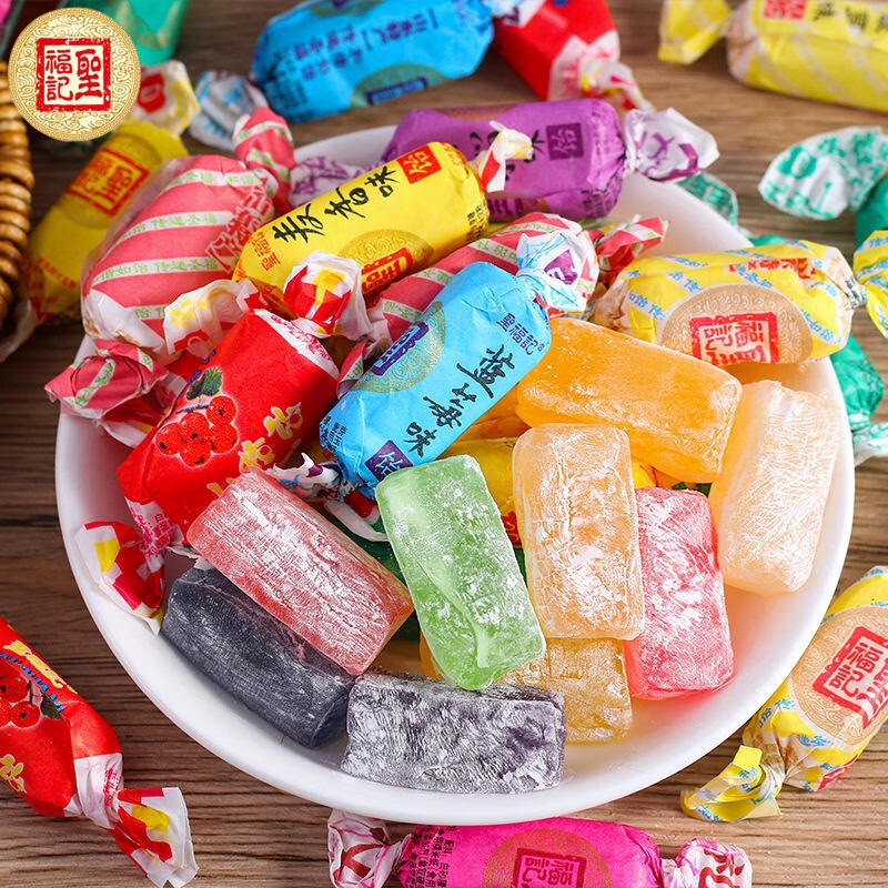 高粱饴软糖多种口味拉丝糖麦芽糖休闲散装零食糖果批发 圣福记高粱饴混合味5斤约220颗