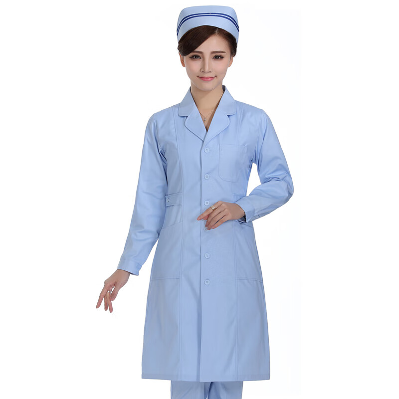 护士服长袖秋冬装加厚收腰修身医师服医护实习生美容工作服纯色大