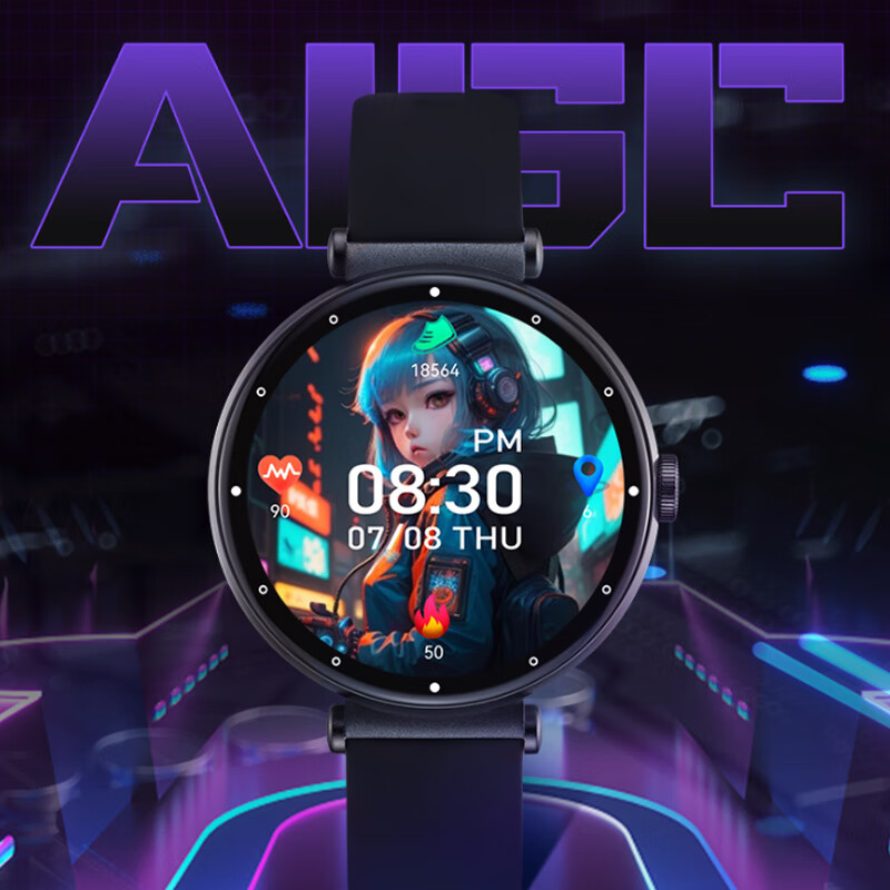 Jeep吉普智能手表女款蓝牙通话消息提醒AI智能语音移动支付NFC门禁健康运动管理测心率血氧睡眠防水S02 Jeep女款智能手表健康管理心率血氧睡眠【灰色】