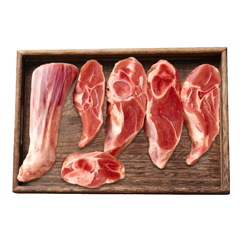 芈羊羊宁夏盐滩羊肉原切羊排5斤羊蝎子羊小腿 肚包肉 生鲜火锅烧烤 清真 高性价比 带骨羊排块5斤（偏肥）