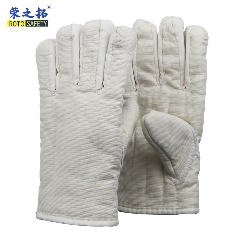 hywlkj加厚五指棉布手套耐高温隔热防烫烤箱微波炉烘焙锅炉工业 xl