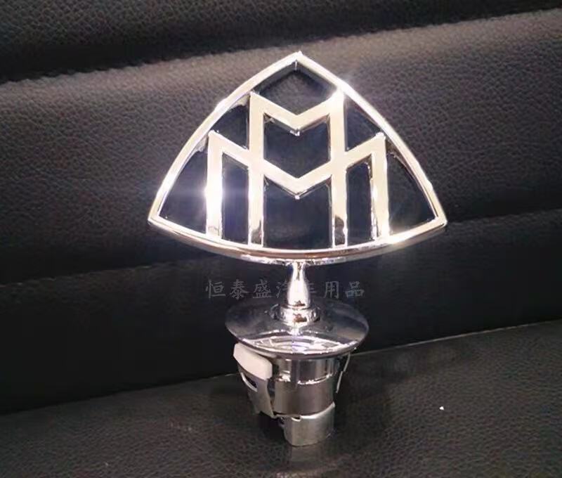 车标新款奔驰s680字标后尾标s级s400改装maybach标志贴v12 迈巴赫立标