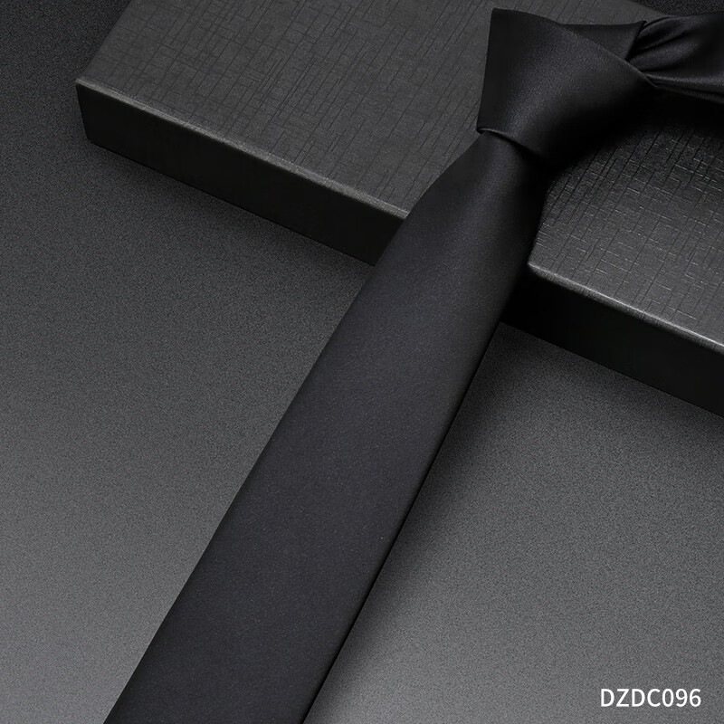 恒源祥领带男窄版休闲商务正装职业新郎结婚伴郎黑色手打休闲学院风