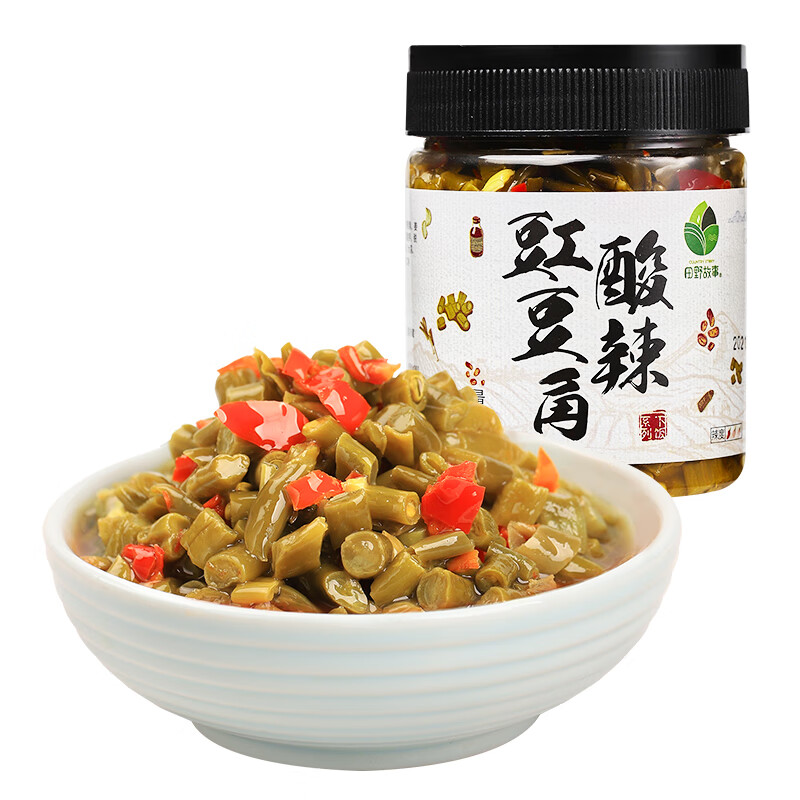 田野故事【】香辣酸豆角下饭菜酸菜拌面酱湖南特产豇豆咸酱菜泡菜 酸辣豇豆角280g