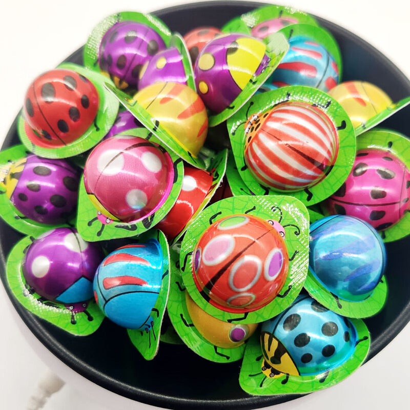 隽颜堂3d昆虫造型七星瓢虫巧克力豆夹心脆皮奶香球随你想代可可脂