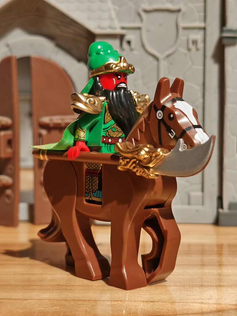 网米霆关羽赵云积木演义三国小侠人仔兼容乐高拼装城池男孩玩具礼物