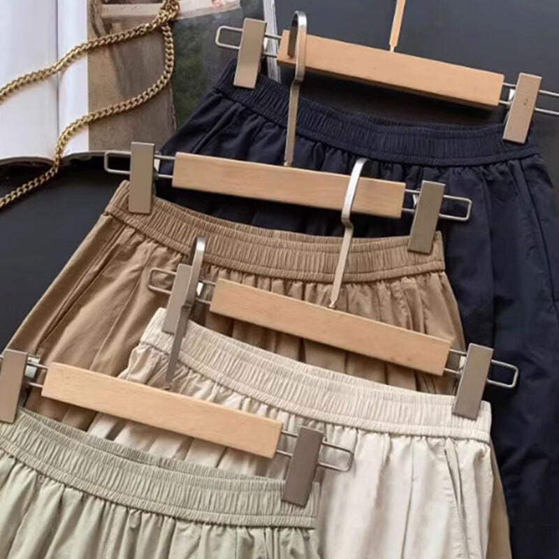 子牧棉麻春装 女文艺复古休闲裤百搭宽松九分哈伦裤萝卜裤裤子5258 黑藏青 L(建议115-125斤)