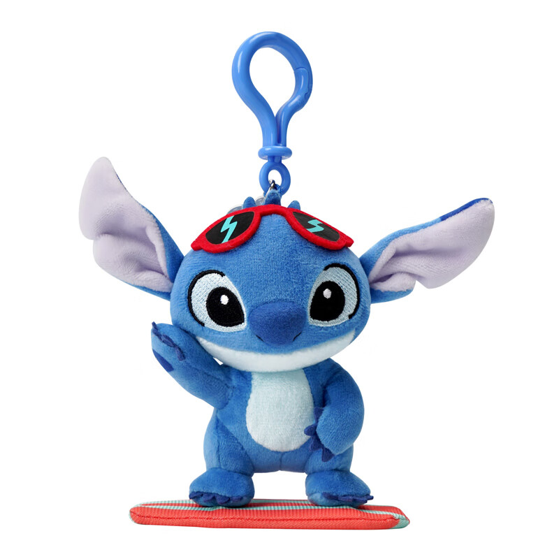 迪士尼(disney)星际宝贝史迪奇滑浪挂件书包配饰摆件约11cm