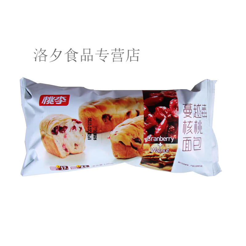 桃李蔓越莓核桃面包手撕面包营养早餐代餐主食速食零食品
