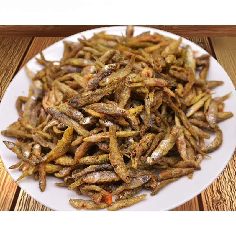 俏滋郎江西鄱阳农家特产淡水小鱼干干货小河鱼麦穗油炸干鱼自制250g