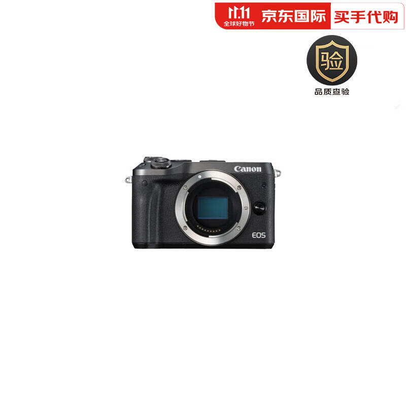 佳能佳能 Canon EOS M6微单相机 黑色 单机身