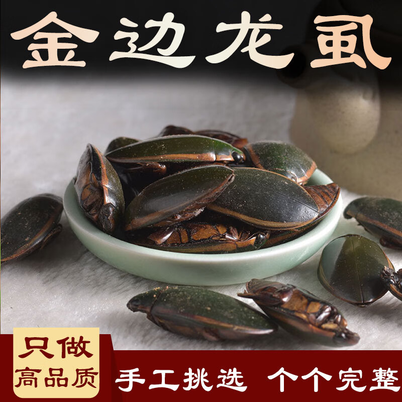 金边龙虱中药材250g水鳖虫 水虱 龙虱 射尿龟 尿缸贼 水龟子 100g