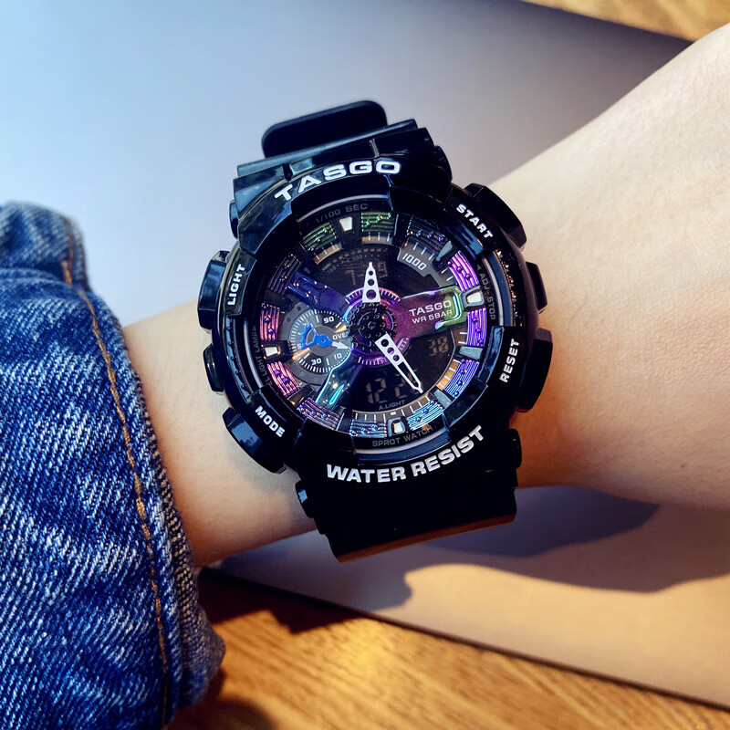 纯灿supreme手表独角兽女款学生潮流初高中儿童防水夜光运动机械风电