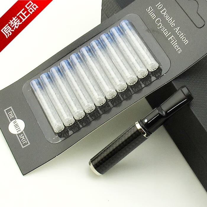 专柜正品英国登喜路烟嘴滤芯型过滤嘴小白点可细烟 银圈CH2826